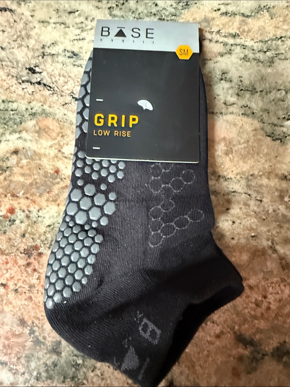 Grip Low Rise Women’s Pilates  No-Show Socks in Black - Grip Sole